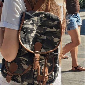 Woman Backpack Military