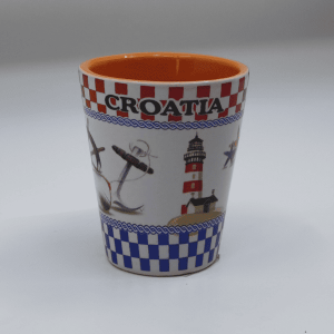 Navy Croatia Shot Glass