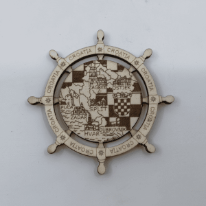 Navy Wood Magnet