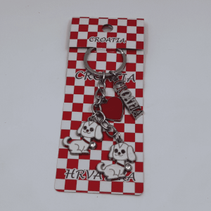 Croatian puppy keychain