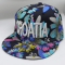 Woman Blue and White Hat (Bonnet)